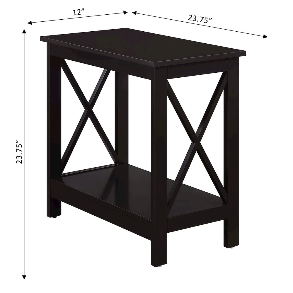 Oxford Chairside End Table with Shelf, S20-401. Picture 4