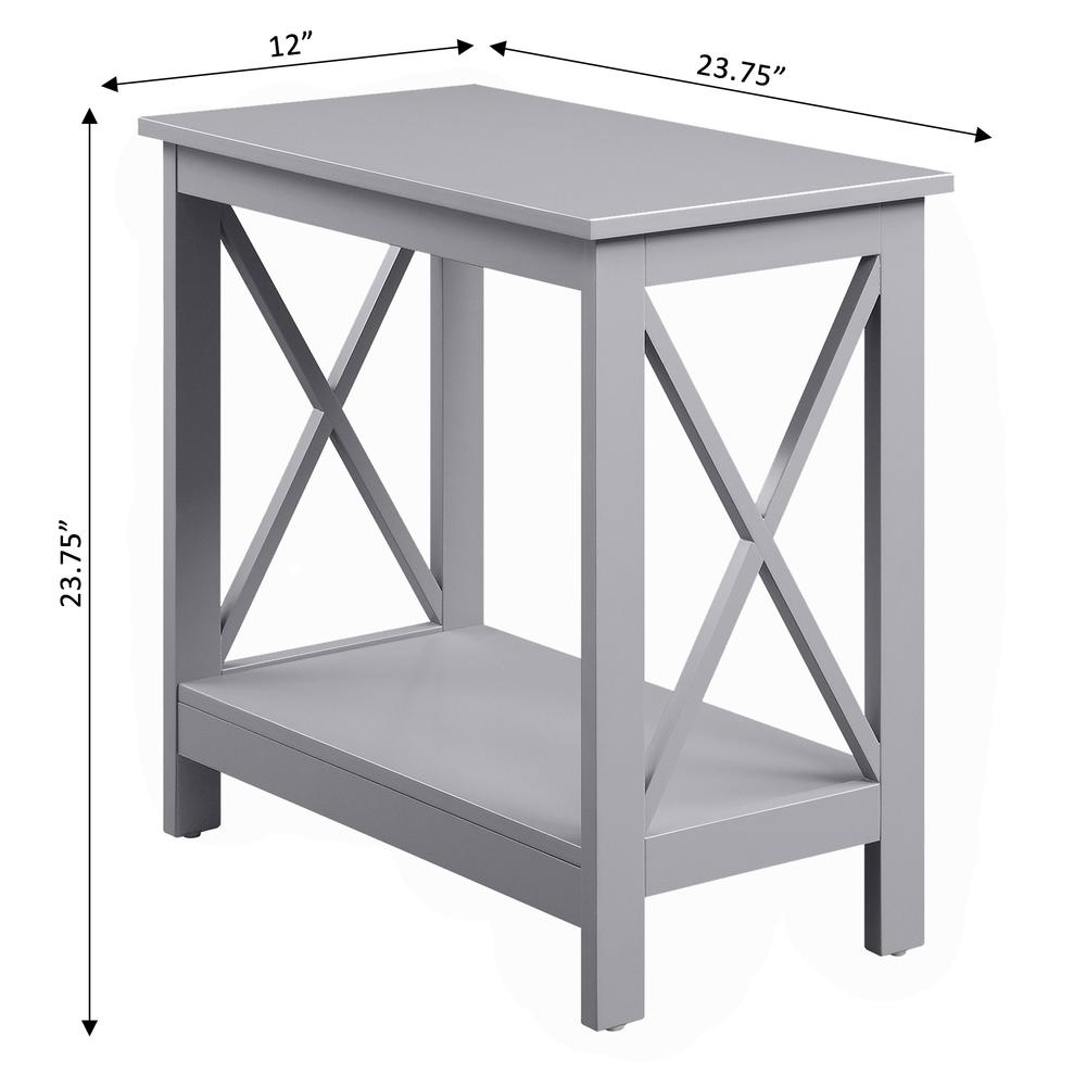 Oxford Chairside End Table with Shelf, S20-402. Picture 4