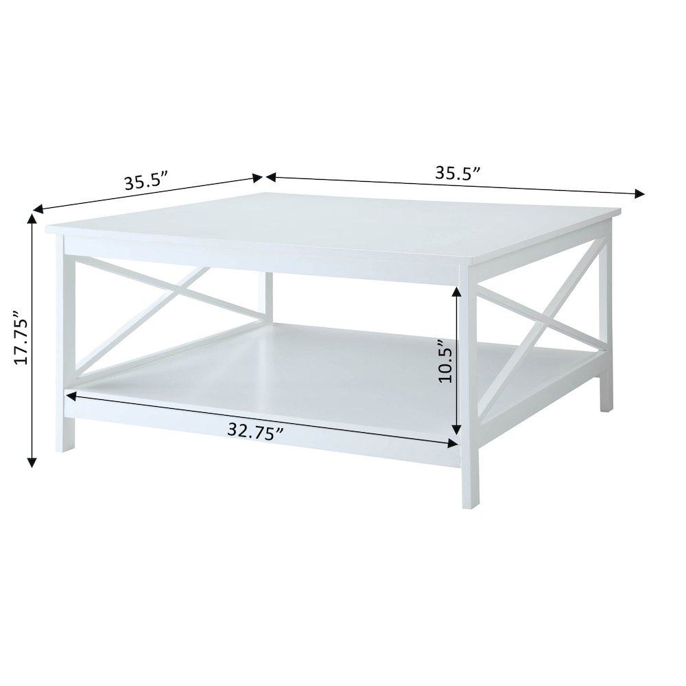 Oxford 36" Square Coffee Table. Picture 4