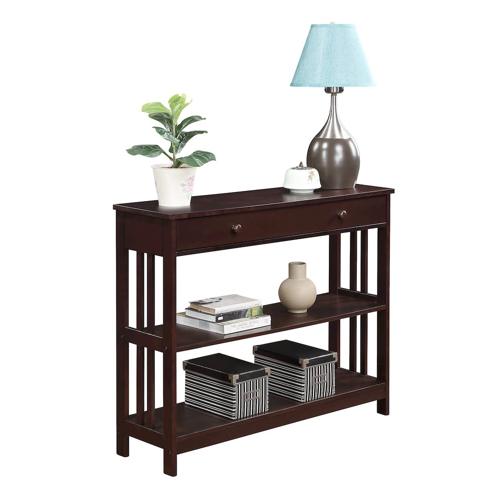 Mission 1 Drawer Console Table. Picture 3