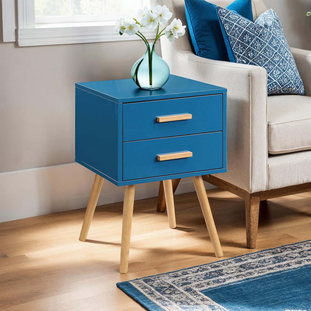 Oslo 2 Drawer End Table. Picture 3