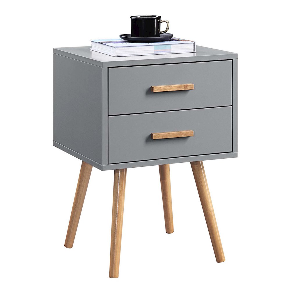 Oslo 2 Drawer End Table. Picture 2