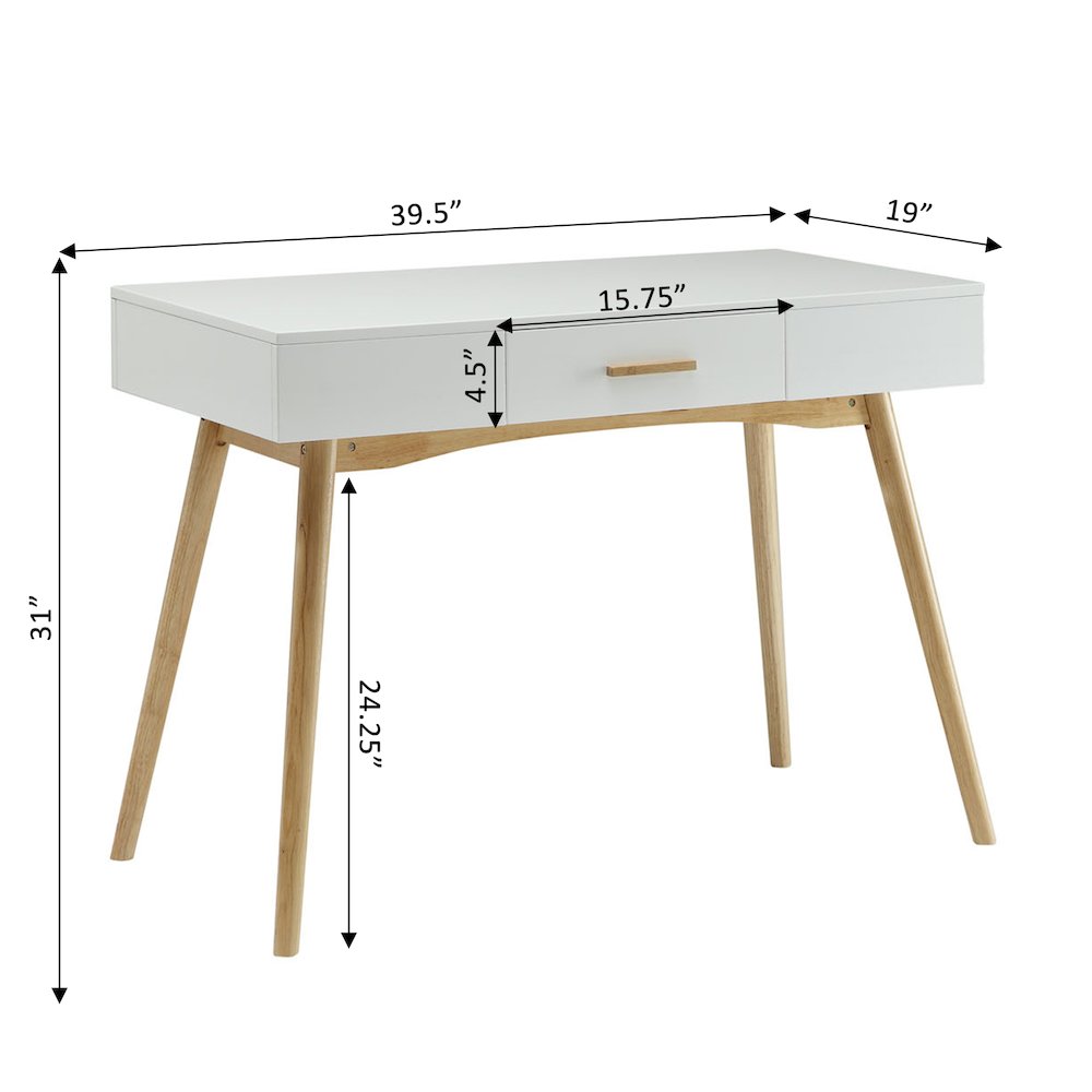 Oslo 1 Drawer Desk. Picture 4