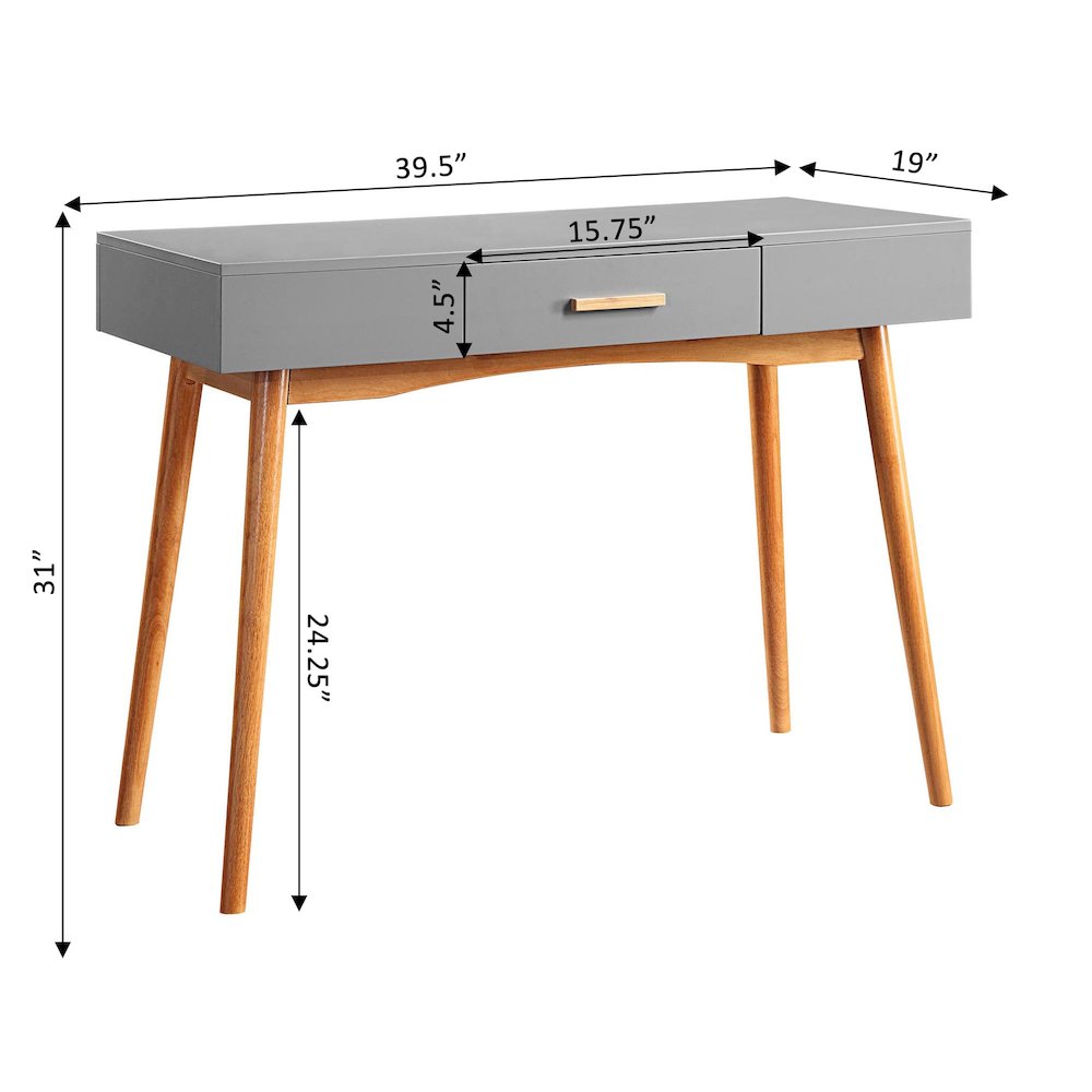 Oslo 1 Drawer Desk. Picture 4