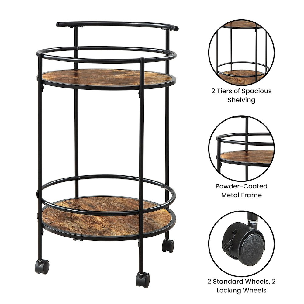 Designs2Go Charlie Serving Bar Cart. Picture 4