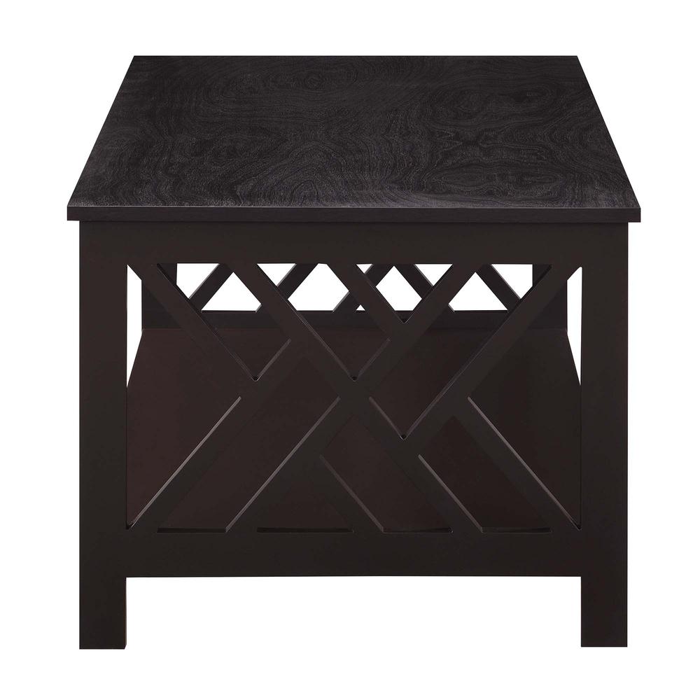 Titan Coffee Table with Shelf, Espresso. Picture 1