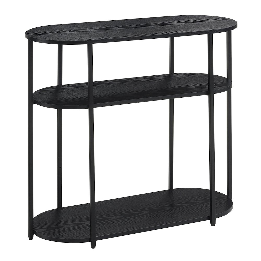 Designs2Go Simon 3 Tier Oval Entryway Hall Table. Picture 1