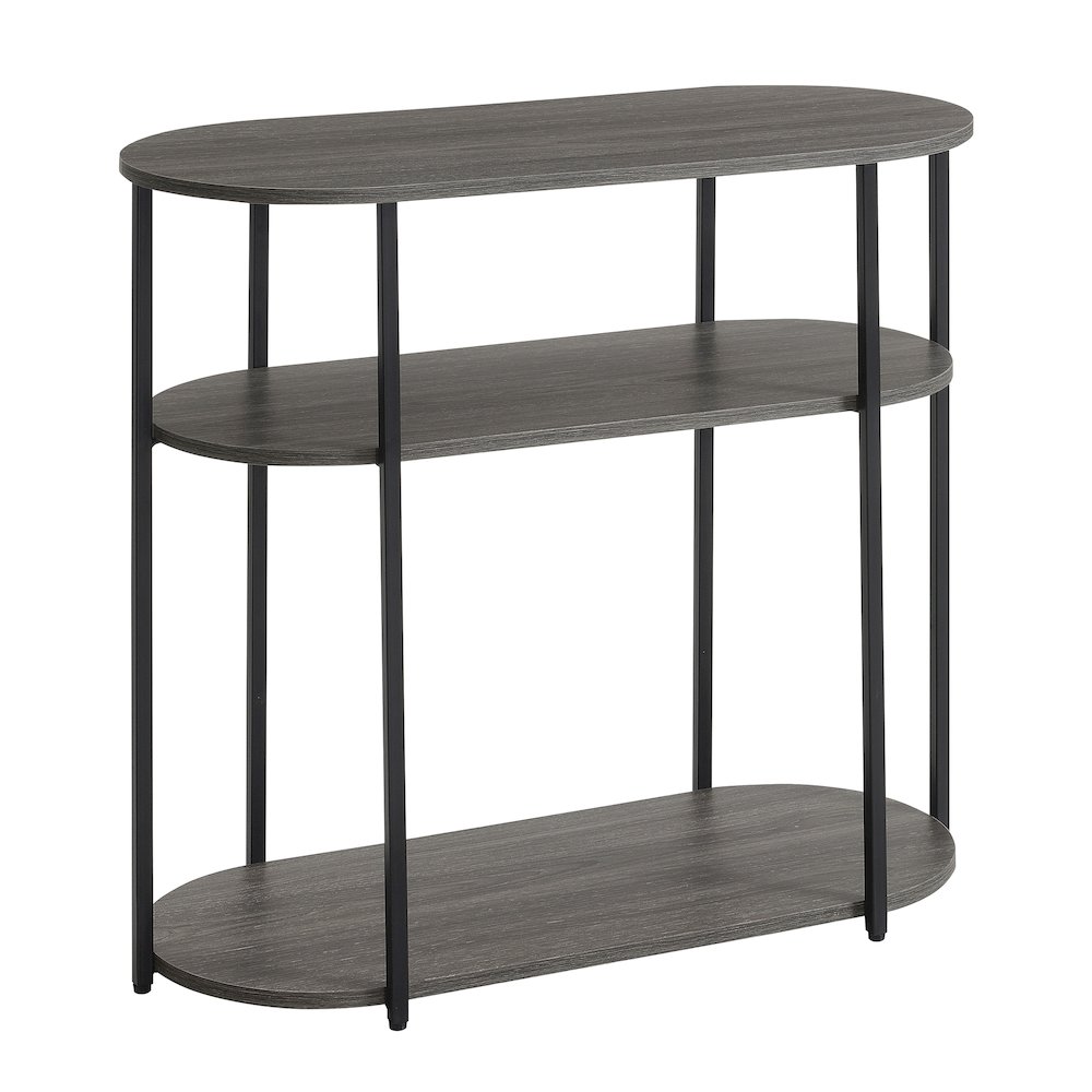 Designs2Go Simon 3 Tier Oval Entryway Hall Table. Picture 1