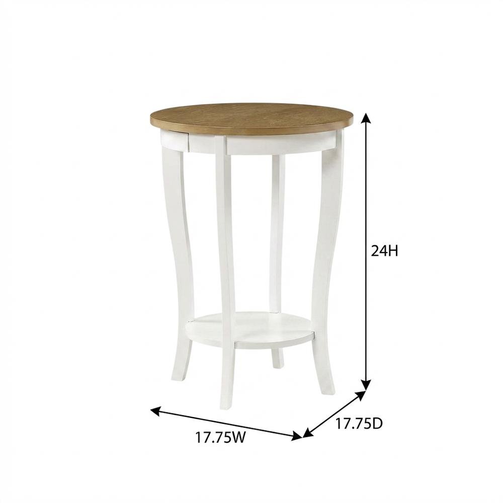 Round End Table in Contemporary Finish with Sturdy Surface for Living Room. Picture 7