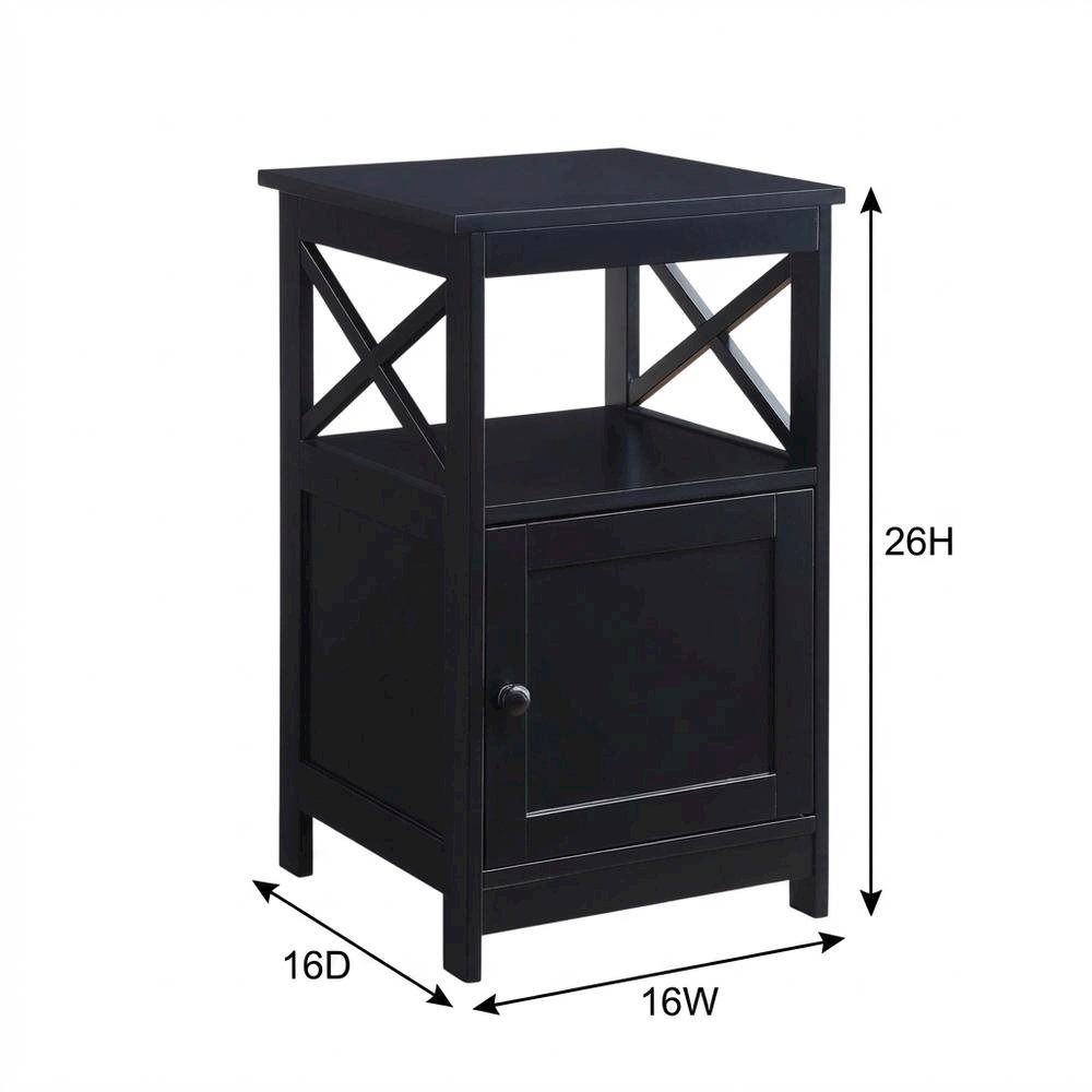 Wooden End Table with Cabinet for Living Room or Bedroom Use. Picture 7
