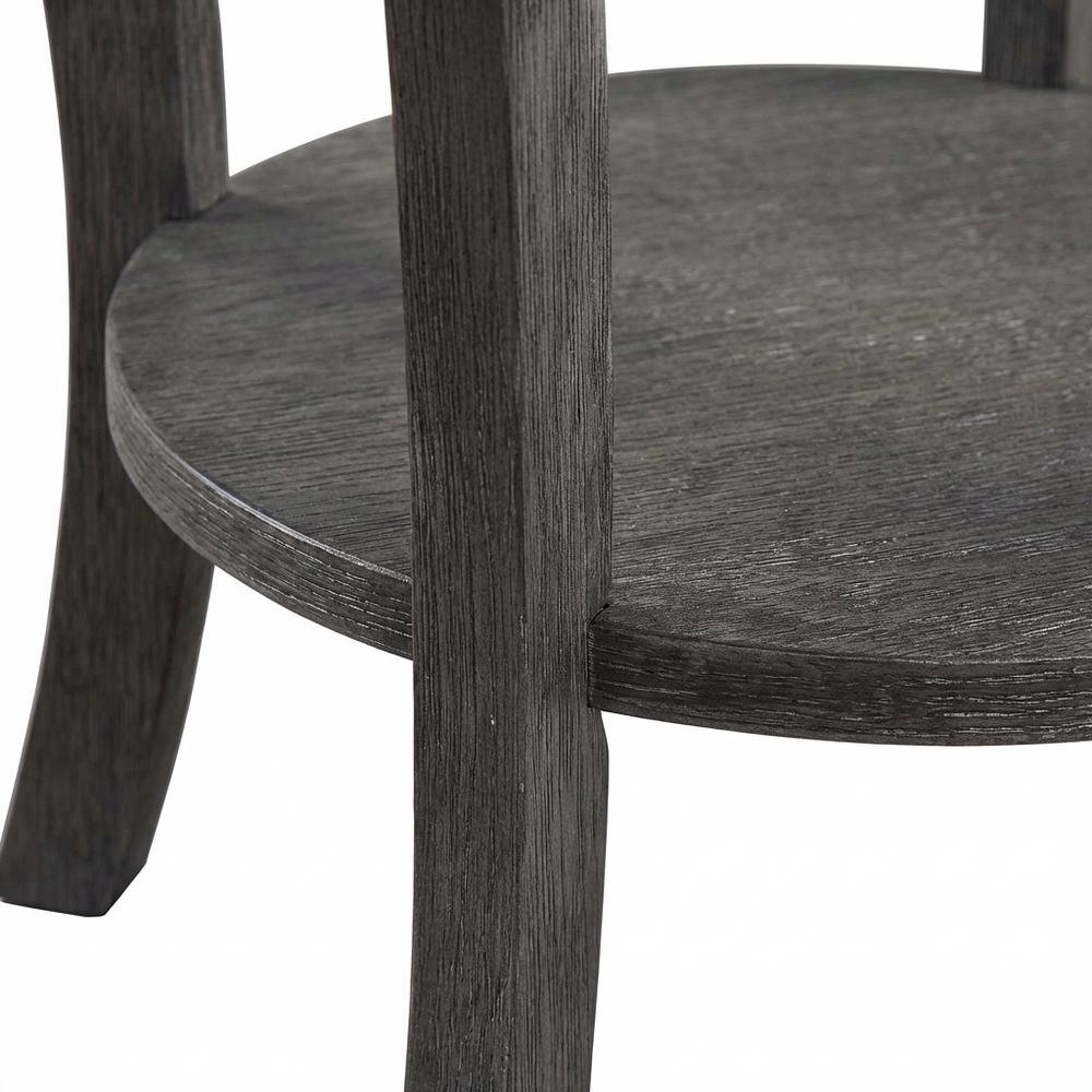 Vintage-Style Round End Table for Living Room or Bedroom. Picture 6