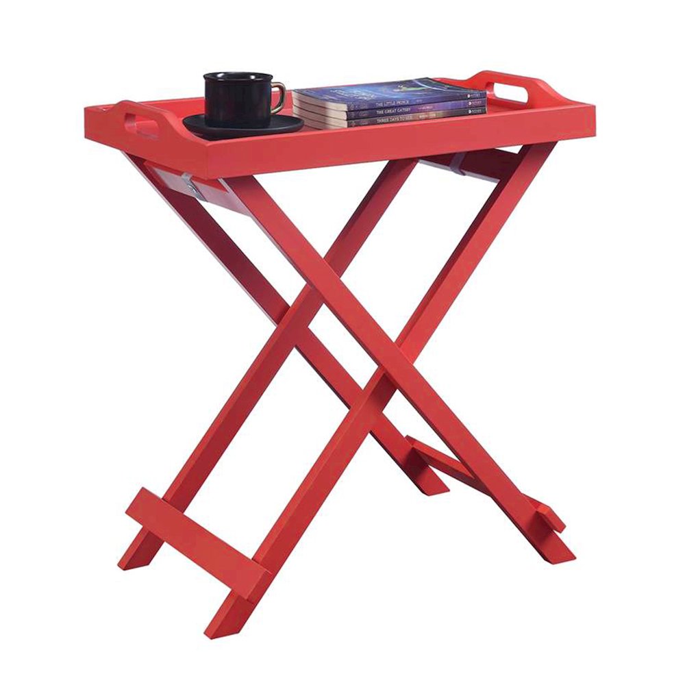Designs2Go Folding Tray Table, Coral. Picture 3