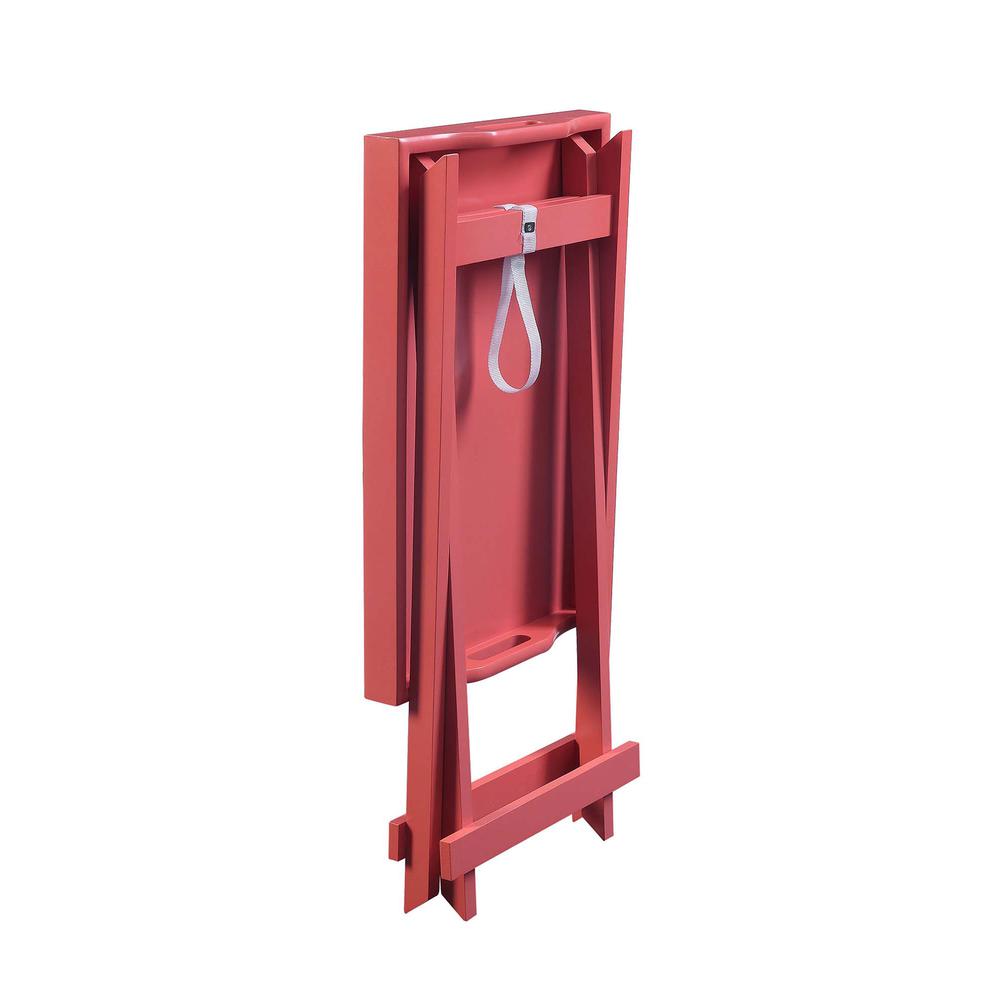 Designs2Go Folding Tray Table, Coral. Picture 4