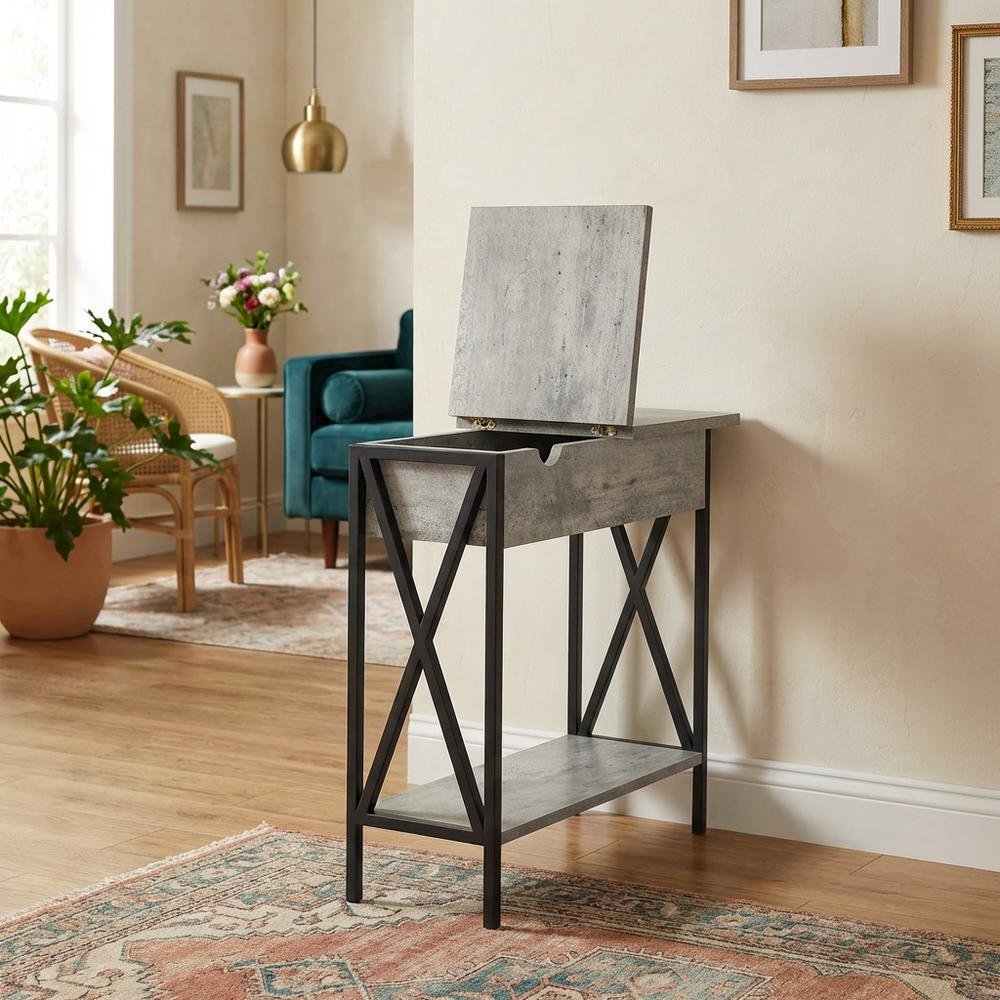 Modern Flip Top Coffee Table with Easy-Lift Mechanism and Compact Design. Picture 2