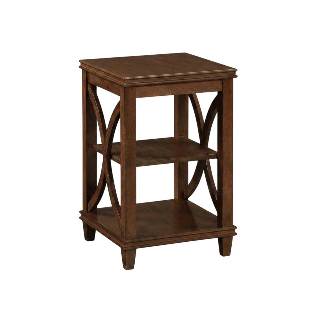 Modern End Table with Wooden Finish and Minimalist Design. Picture 4