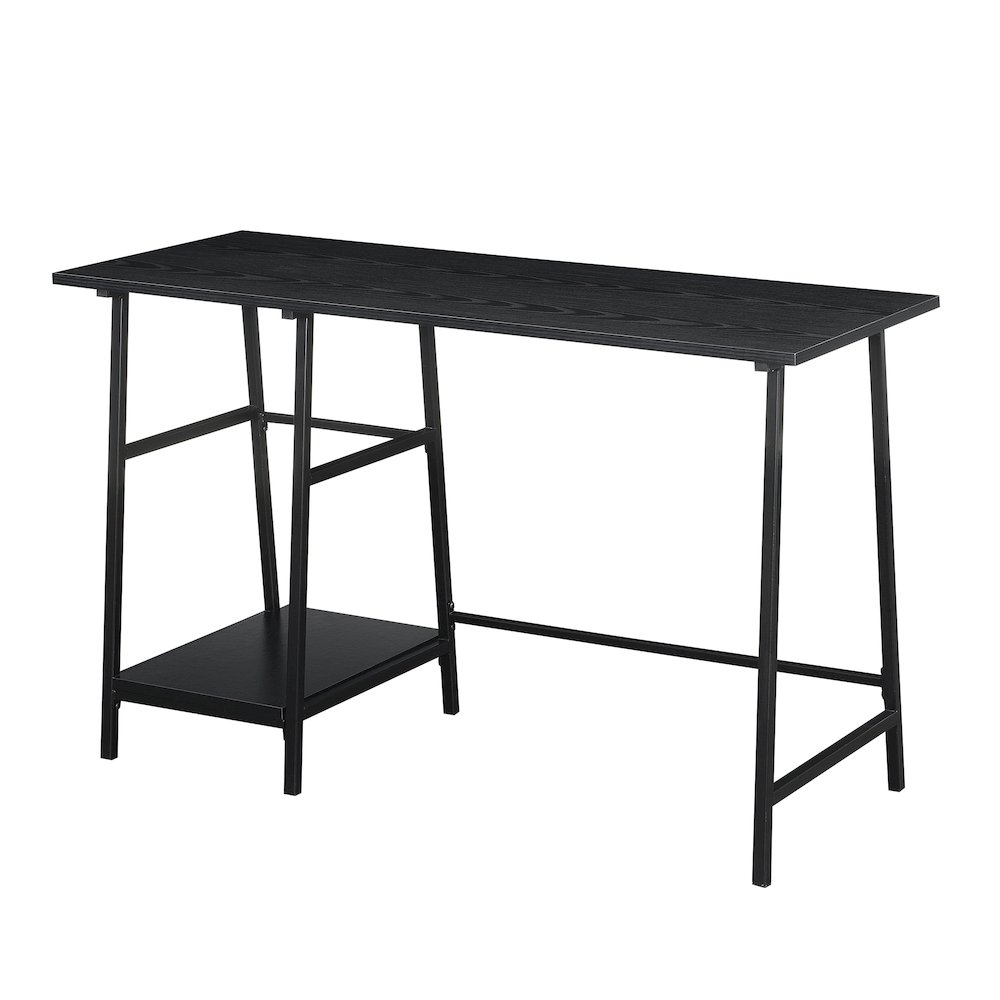 Designs2Go Trestle Wood Metal Desk with Removable Shelves. Picture 5