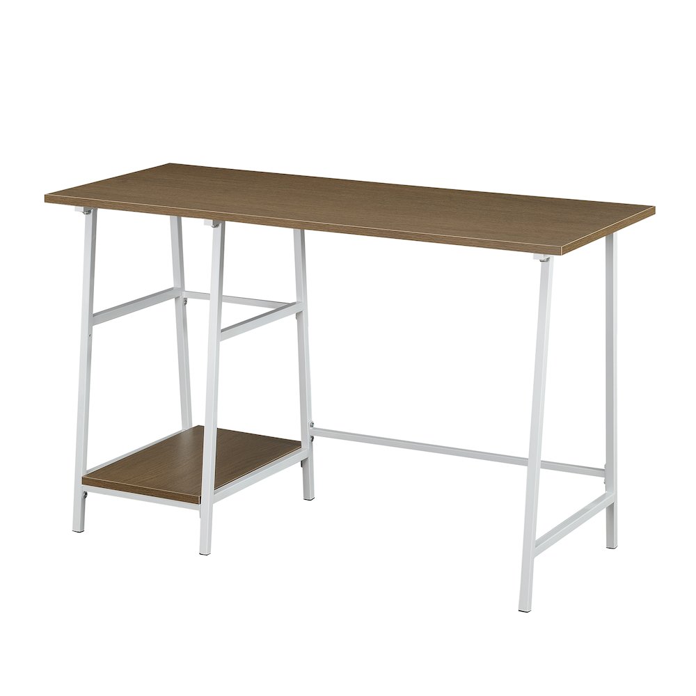 Designs2Go Trestle Wood Metal Desk with Removable Shelves. Picture 5
