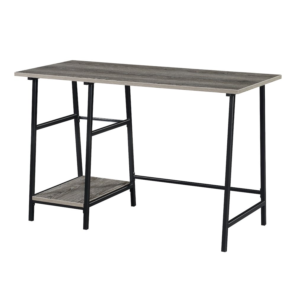 Designs2Go Trestle Wood Metal Desk with Removable Shelves. Picture 5