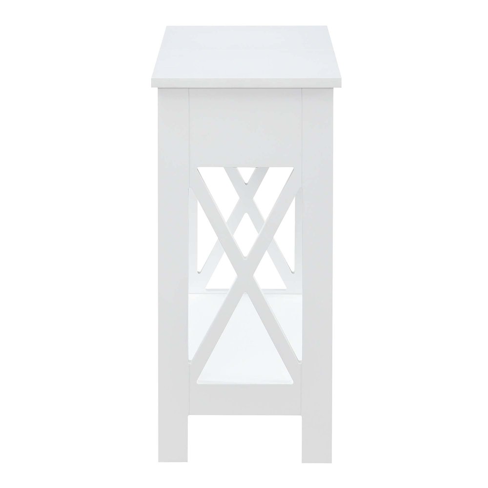 Oxford Flip Top End Table with Charging Station and Shelf. Picture 6