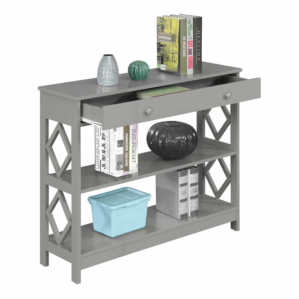 Diamond 1 Drawer Console Table. Picture 4