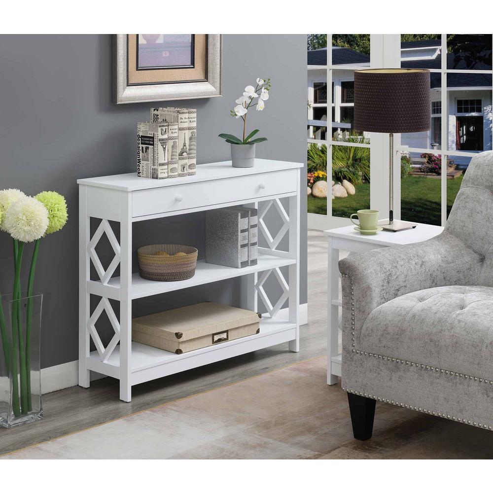 Diamond 1 Drawer Console Table. Picture 3