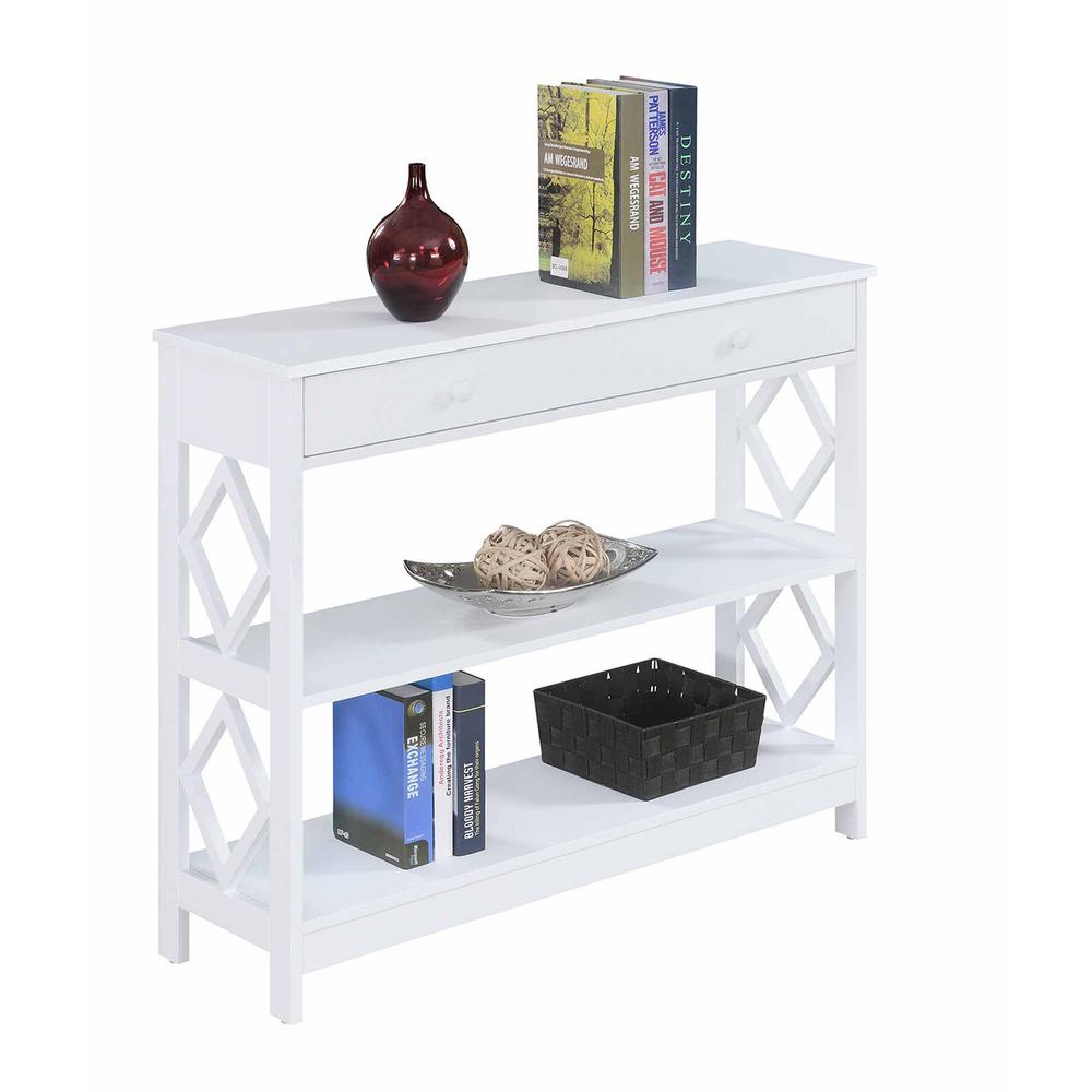 Diamond 1 Drawer Console Table. Picture 2
