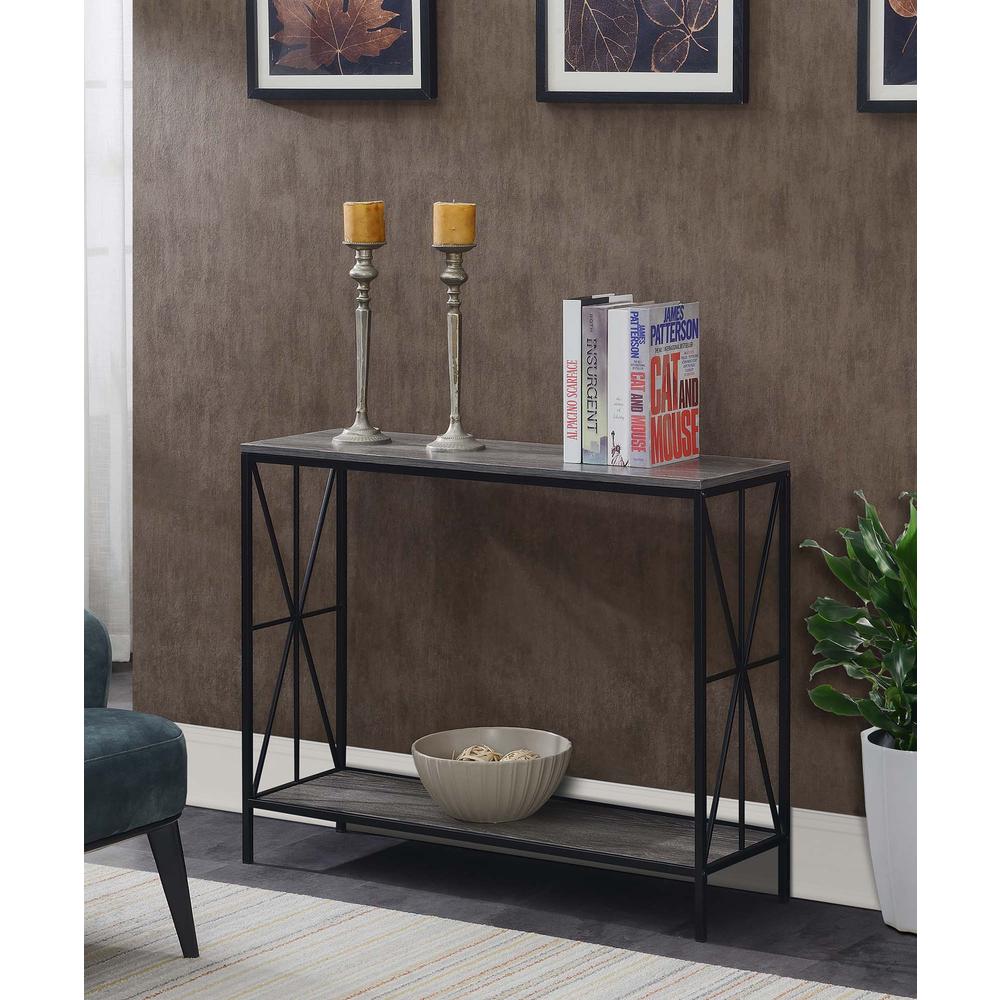 Tucson Starburst Console Table with Shelf. Picture 4
