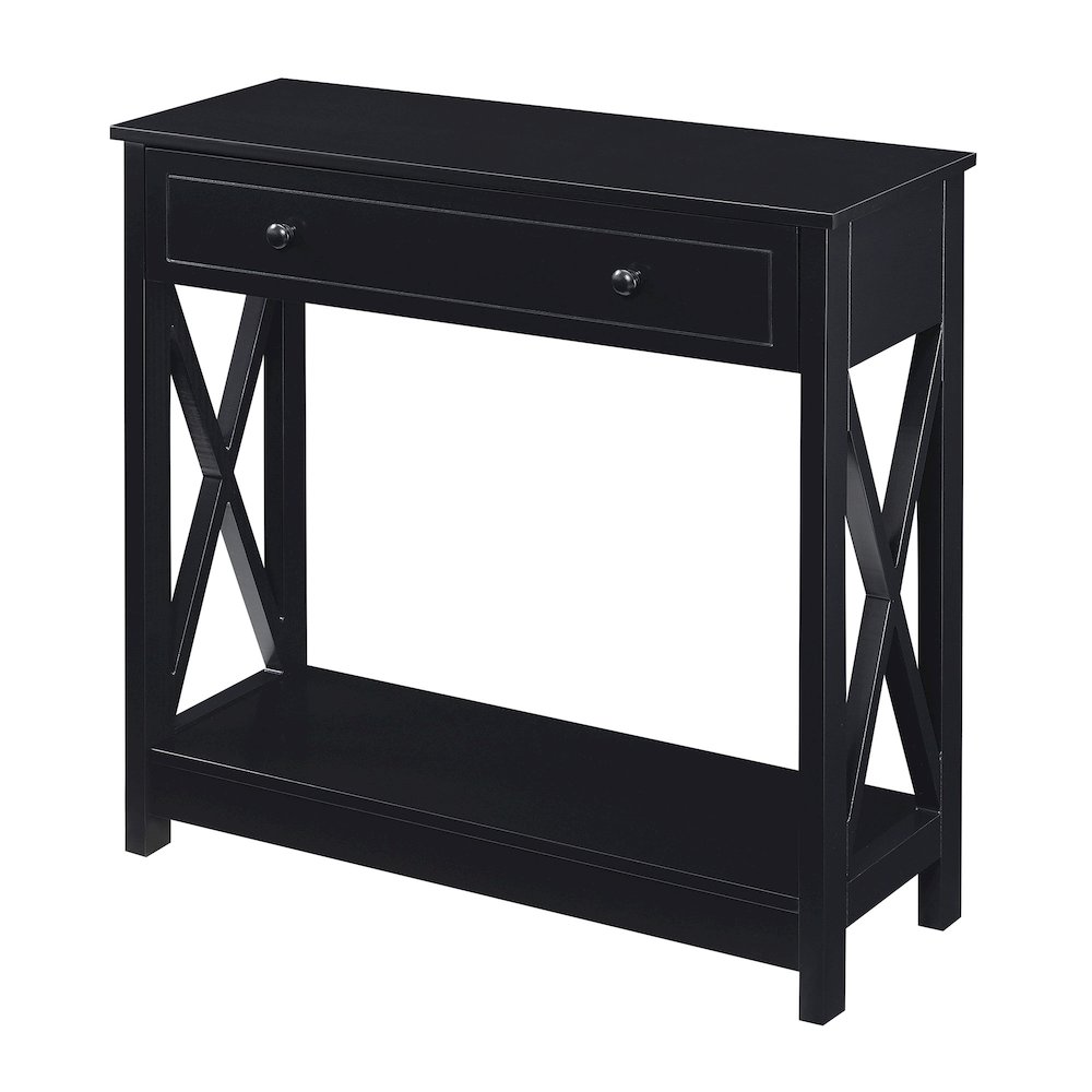 Oxford 1 Drawer Entryway Hall Table with Shelf. Picture 1