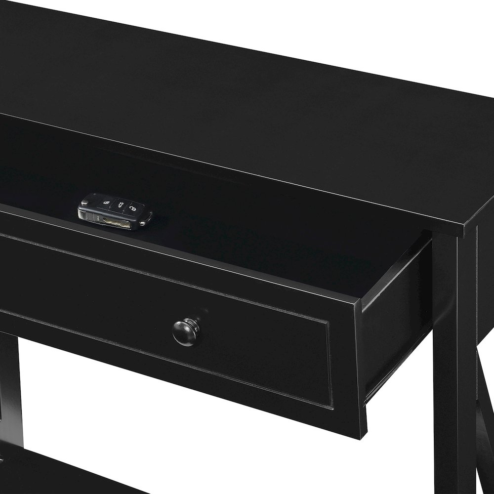Oxford 1 Drawer Entryway Hall Table with Shelf. Picture 6