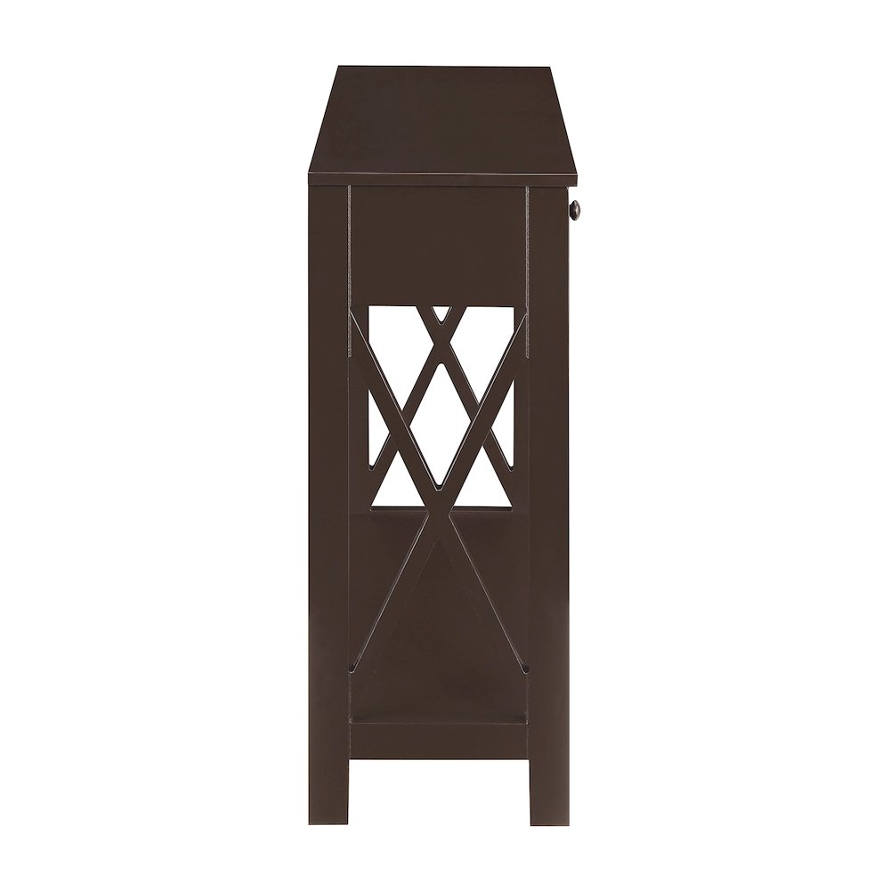 Oxford 1 Drawer Entryway Hall Table with Shelf. Picture 7