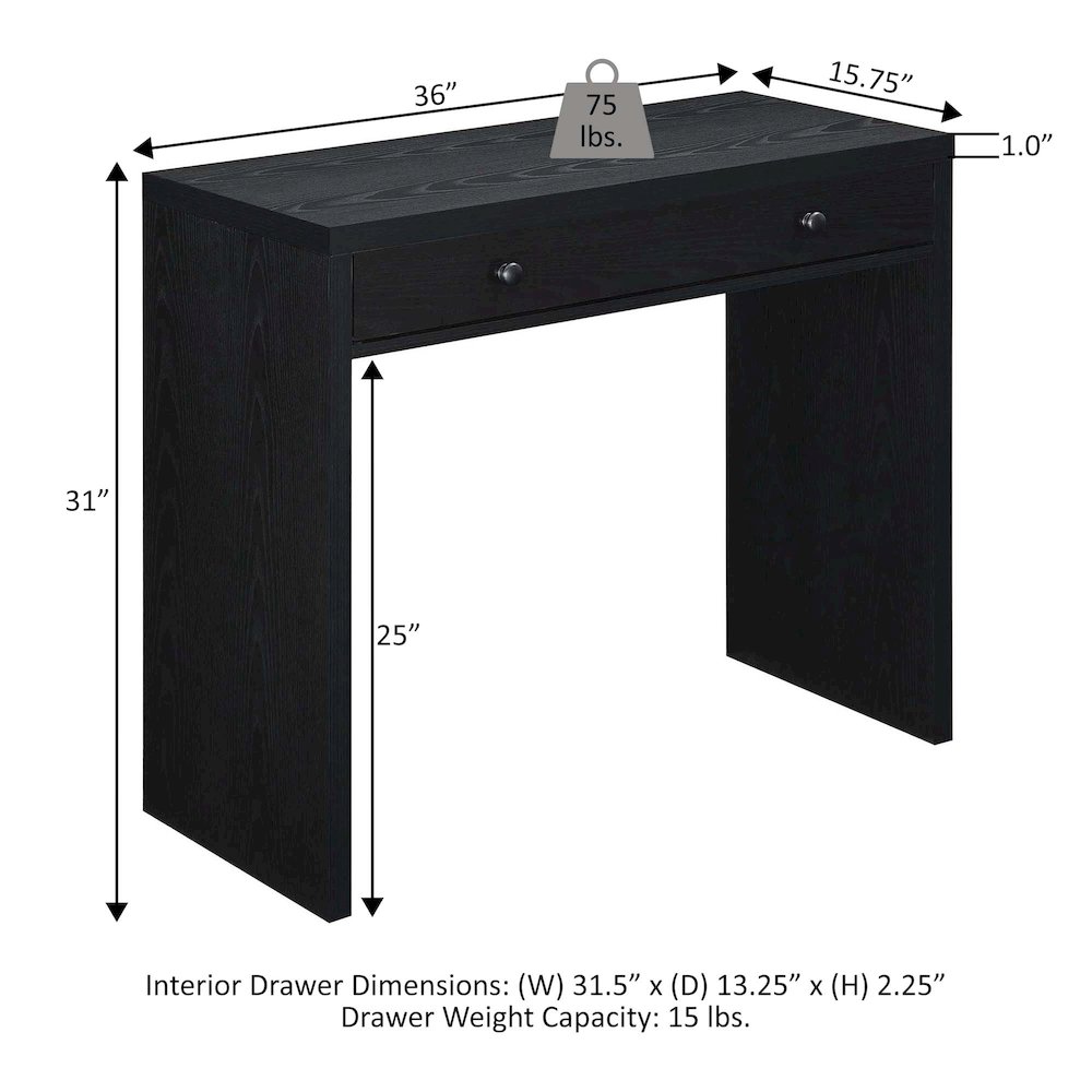 Northfield Desk/Hall Entryway Table with Drawer. Picture 6