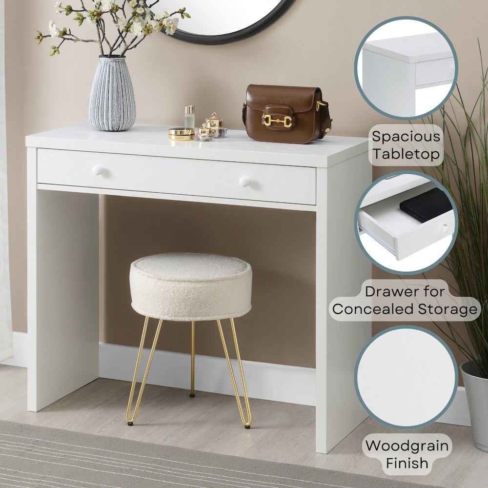 Northfield Desk/Hall Entryway Table with Drawer. Picture 5