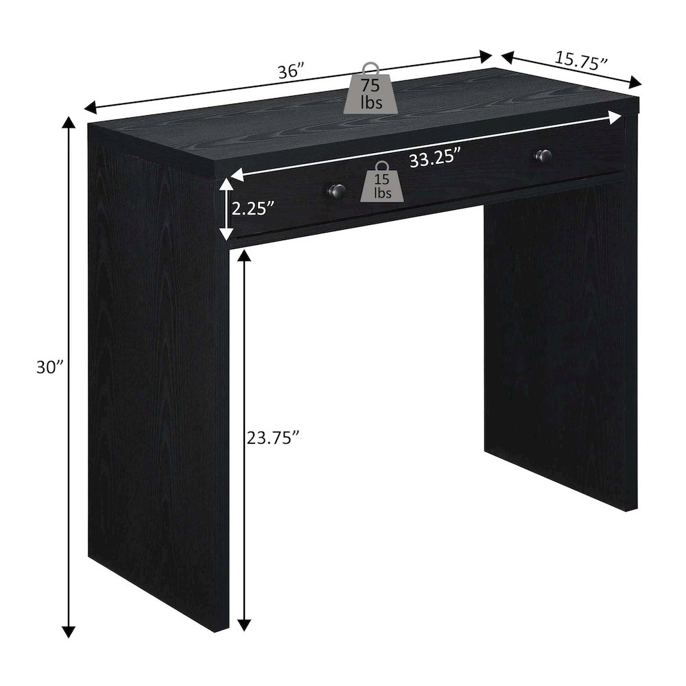 Northfield Desk/Hall Entryway Table with Drawer. Picture 7