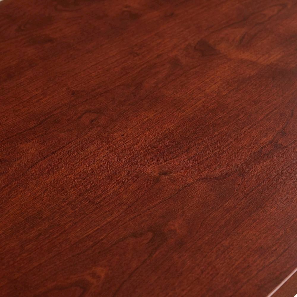 Cherry Trestle Desk, Integrated Charging Station, Melamine Finish. Picture 5
