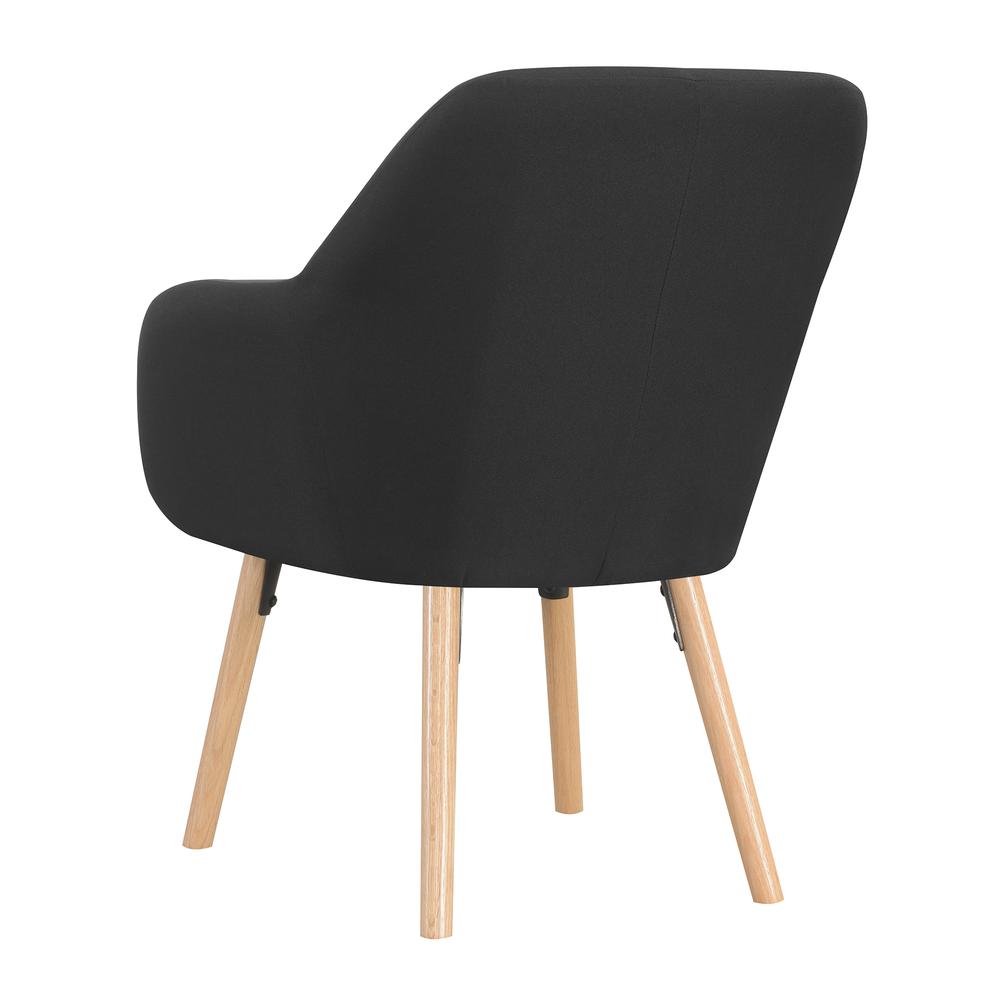 Charlotte Accent Chair, Black. Picture 3
