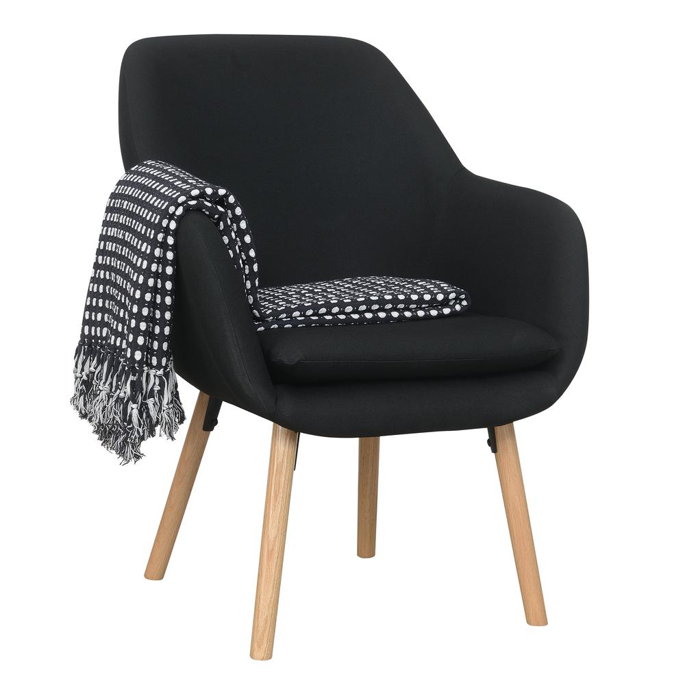 Charlotte Accent Chair, Black. Picture 1