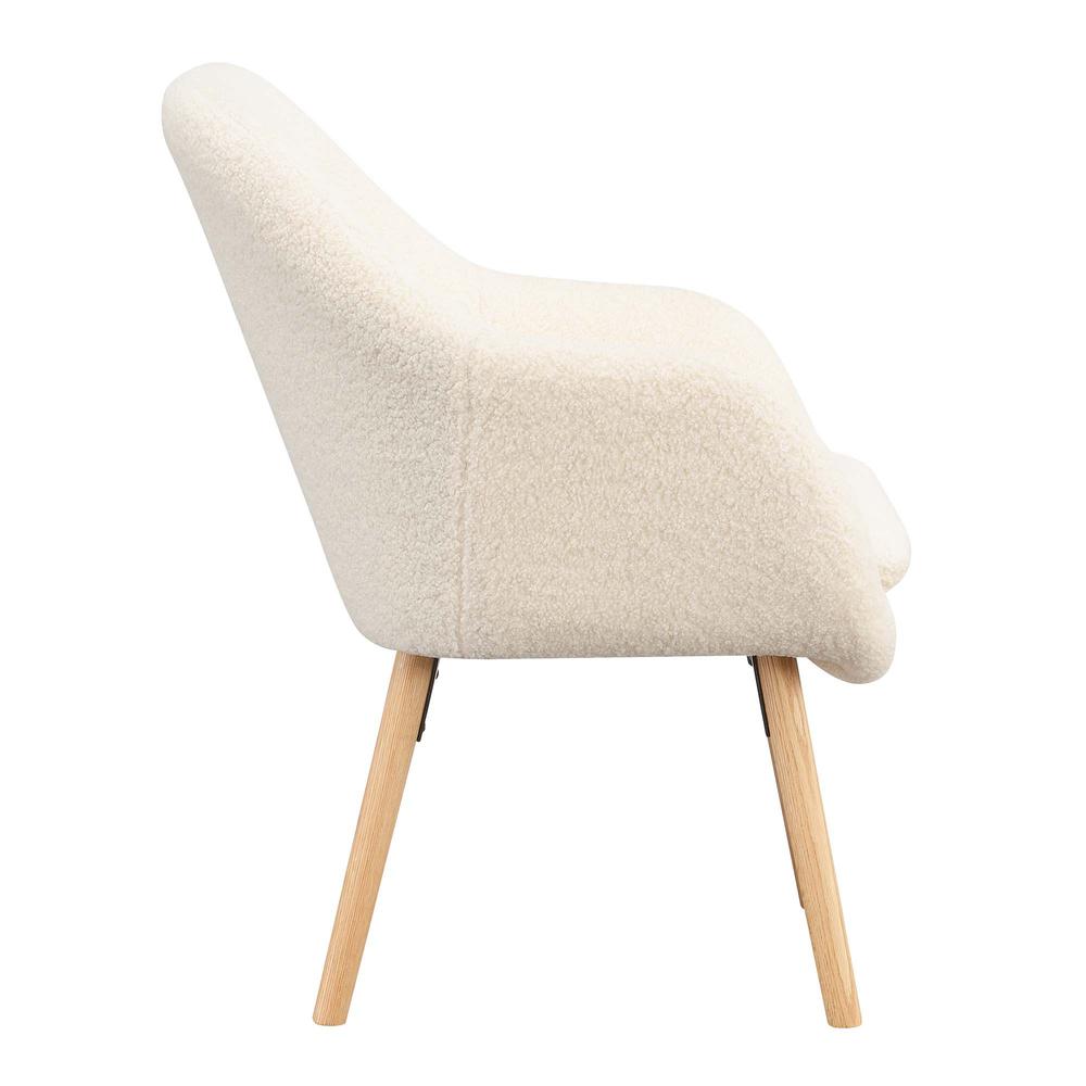 Take a Seat Charlotte Sherpa Accent Chair, Sherpa Crème. Picture 8