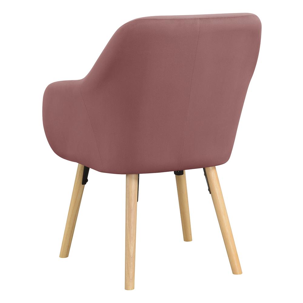 Take a Seat Charlotte Accent Chair, Blush Velvet. Picture 5