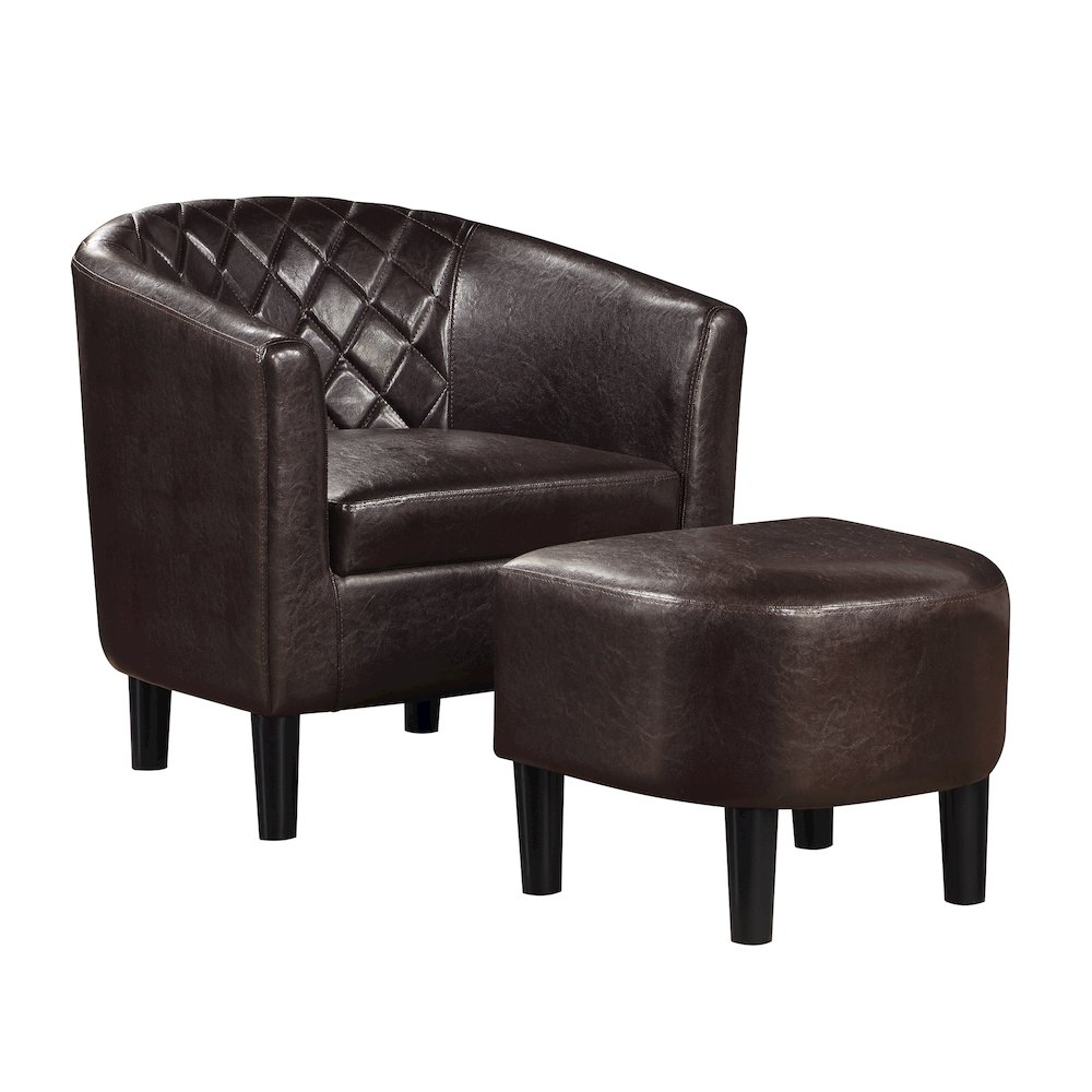 Take a Seat Roosevelt Accent Chair with Ottoman. Picture 1