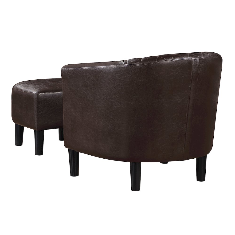 Take a Seat Roosevelt Accent Chair with Ottoman. Picture 7