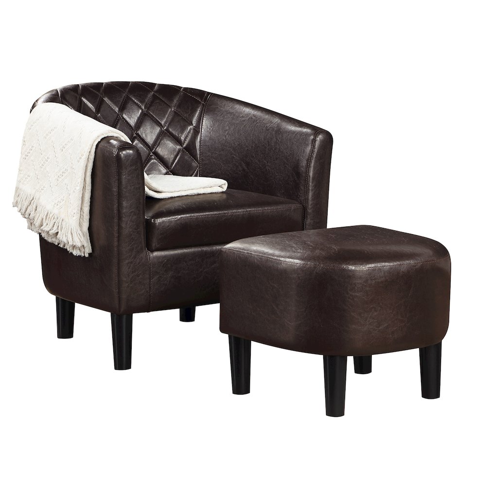 Take a Seat Roosevelt Accent Chair with Ottoman. Picture 2