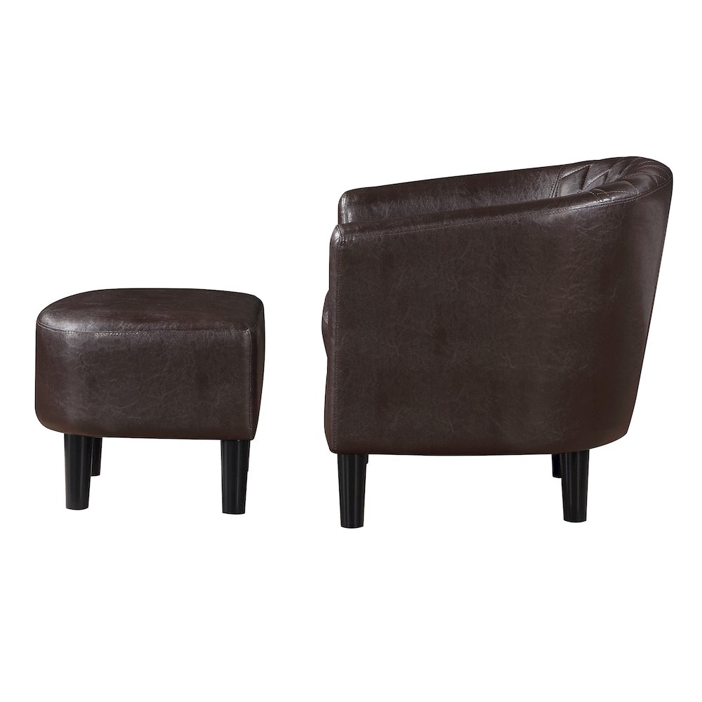 Take a Seat Roosevelt Accent Chair with Ottoman. Picture 6