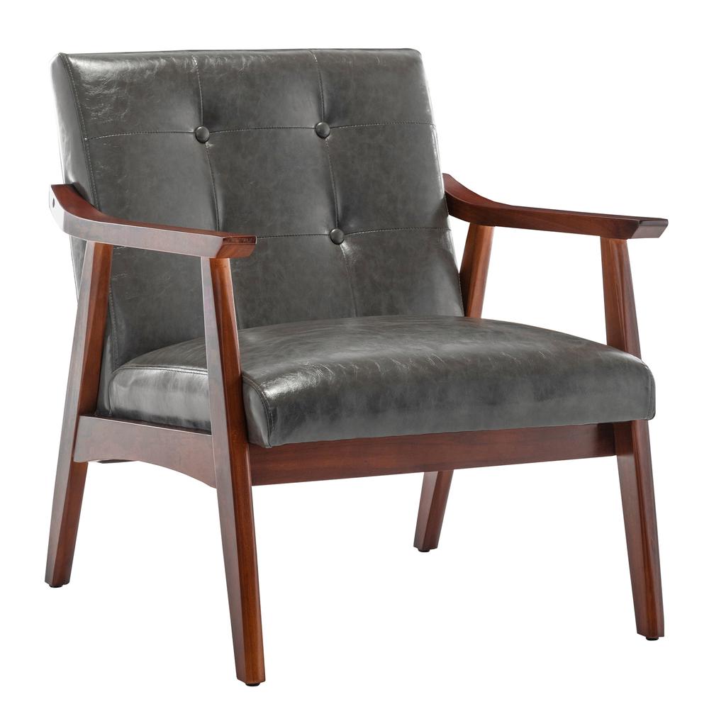 Take a Seat Natalie Accent Chair. Dark Gray. Picture 1