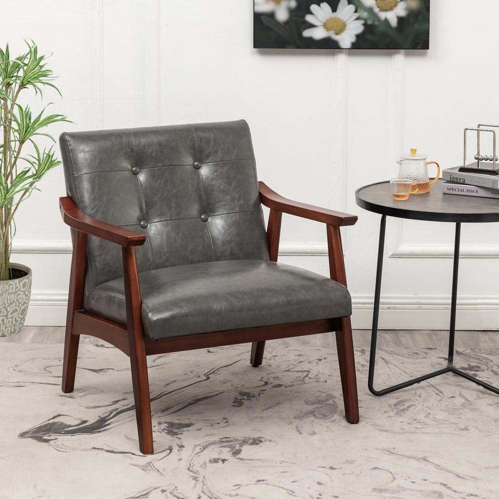 Take a Seat Natalie Accent Chair. Dark Gray. Picture 2