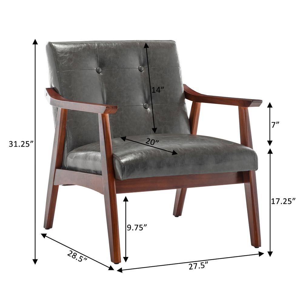 Take a Seat Natalie Accent Chair. Dark Gray. Picture 10
