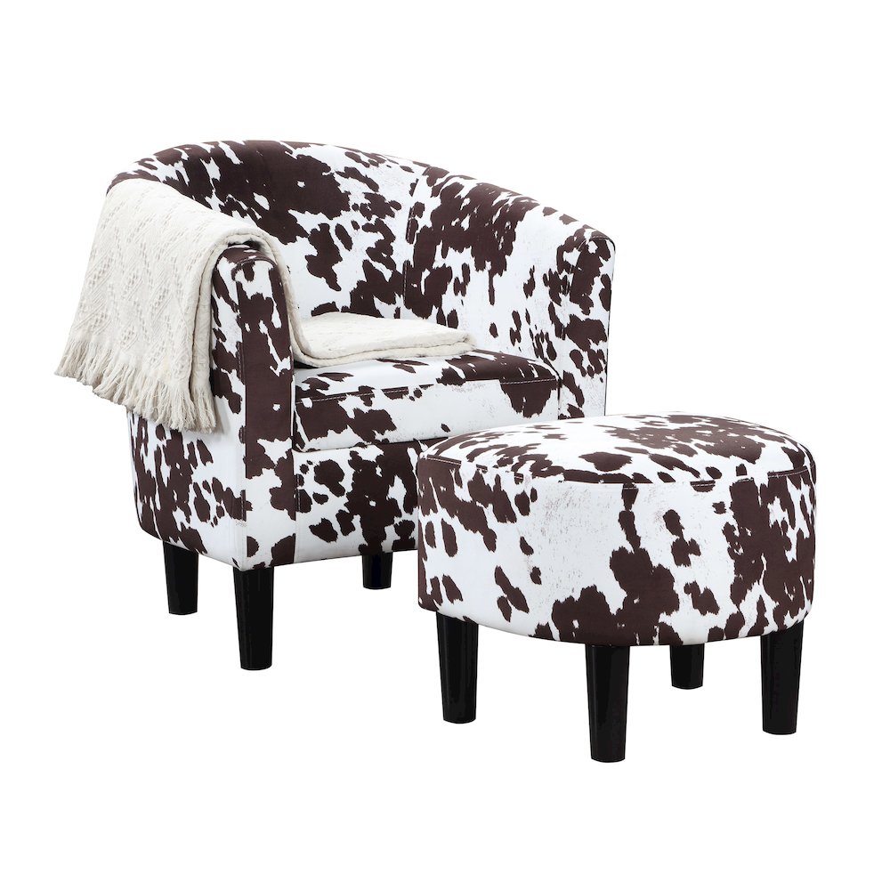 Take a Seat Churchill Accent Chair with Ottoman. Picture 2