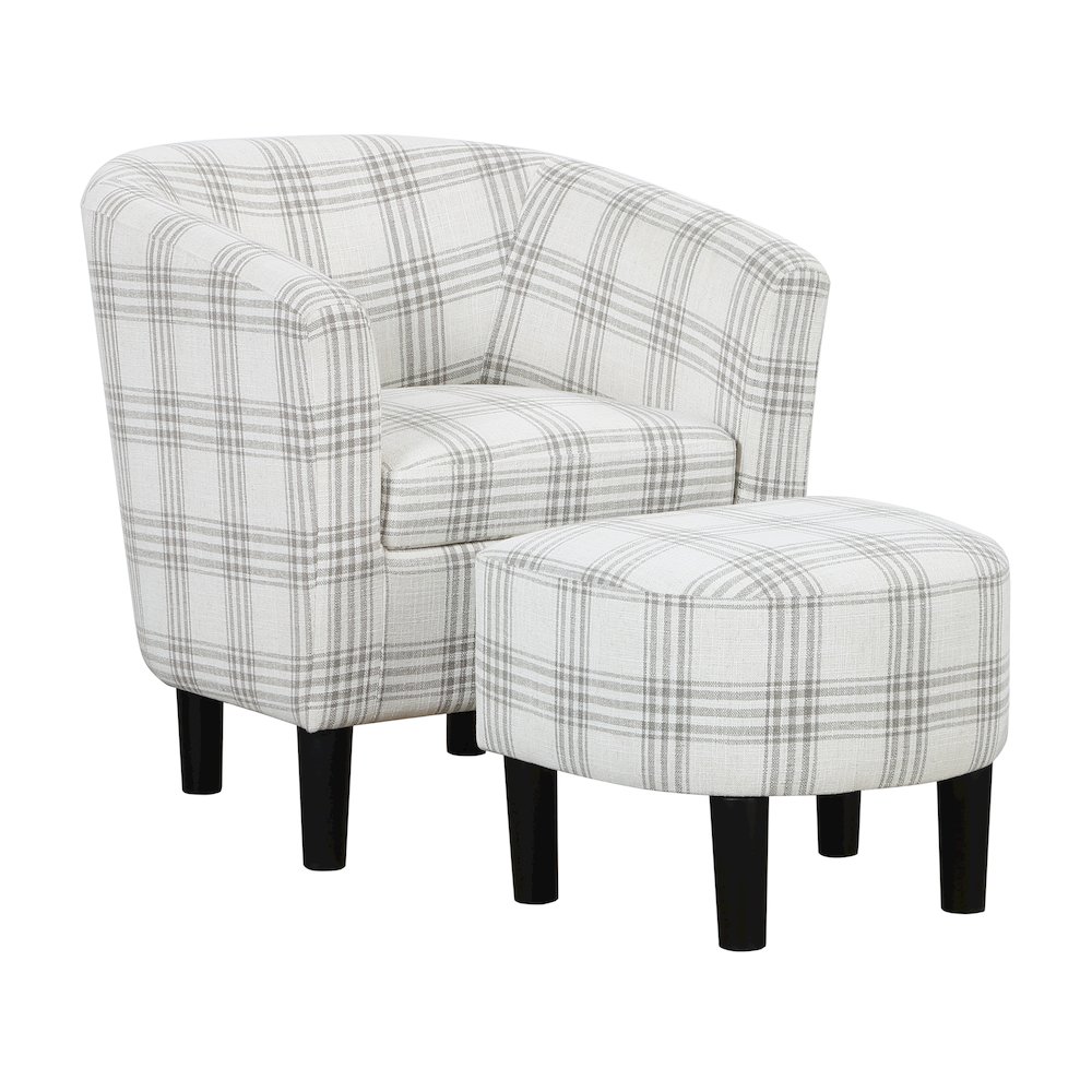 Take a Seat Churchill Accent Chair with Ottoman. Picture 1