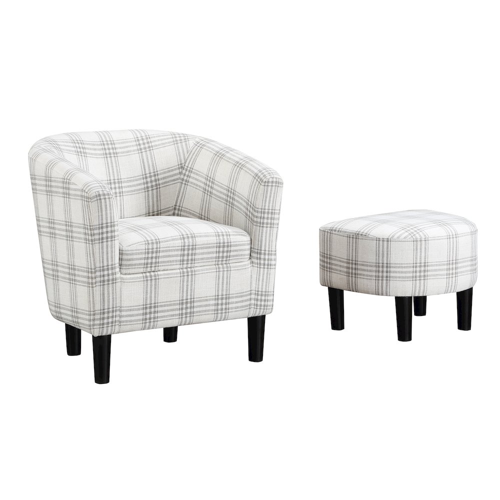 Take a Seat Churchill Accent Chair with Ottoman. Picture 5