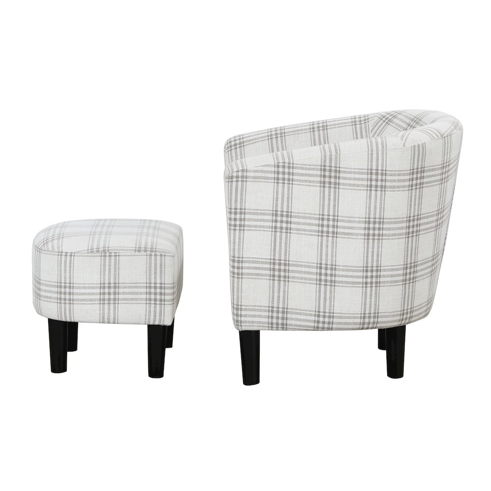 Take a Seat Churchill Accent Chair with Ottoman. Picture 3