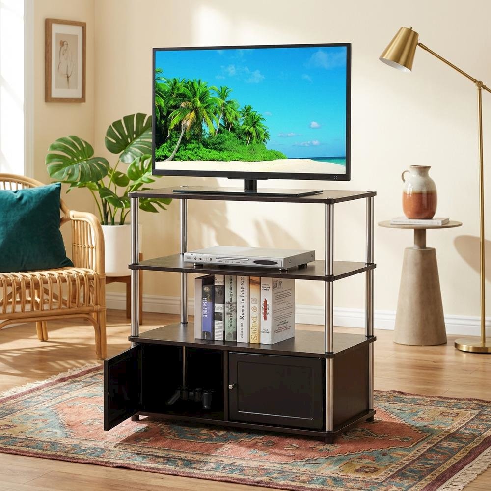 TV stand in sleek design with ample storage and sturdy build. Picture 2